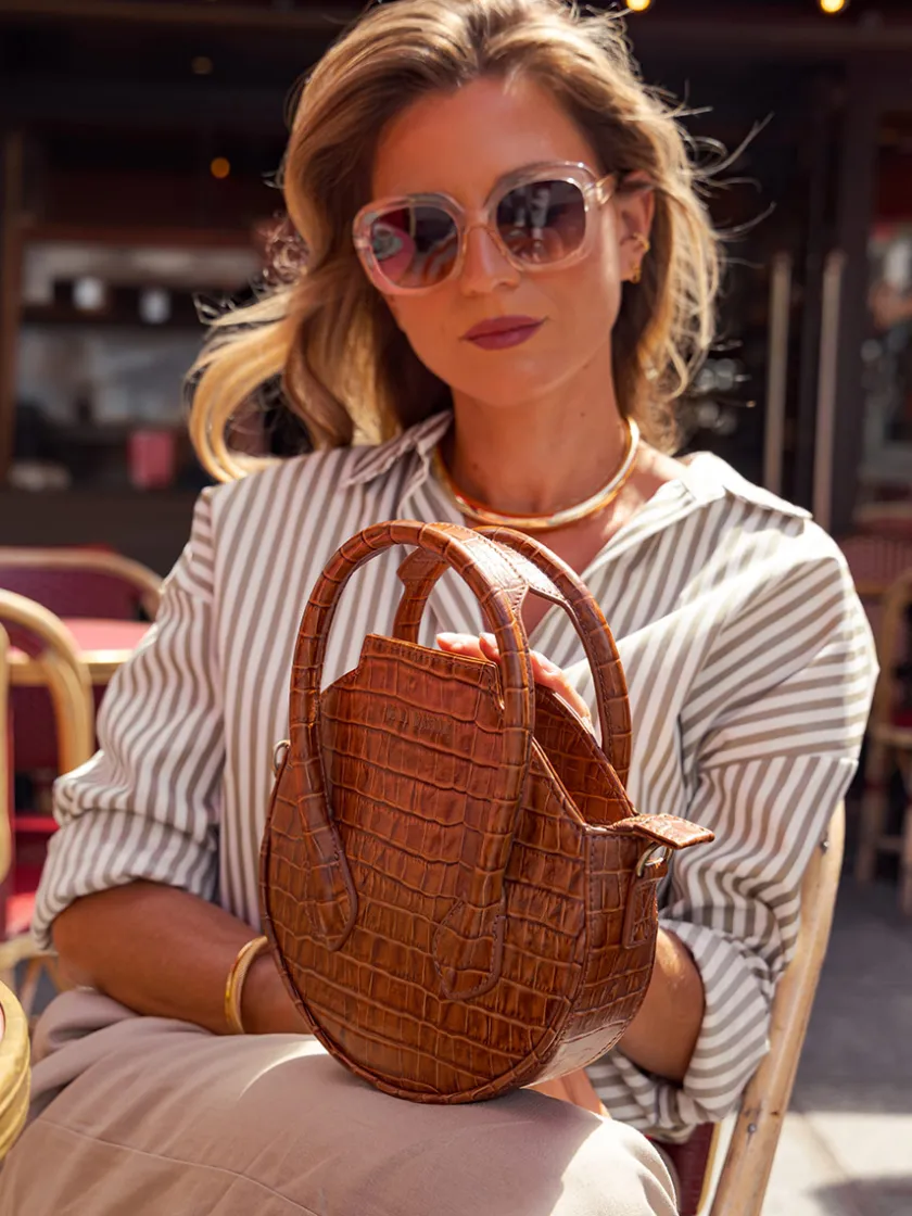 PAUL MARIUS Mini Sacs|Sacs Porté Épaule|Aline Héritage - Marron Glacé