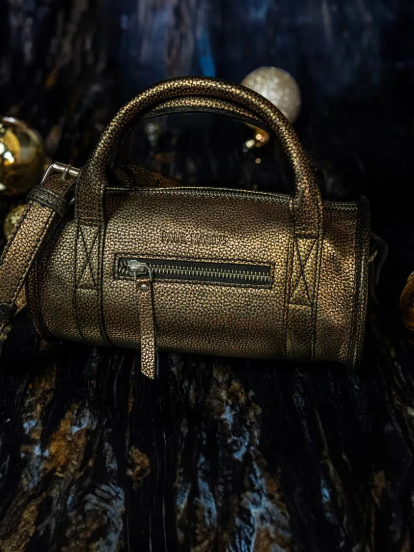 PAUL MARIUS Sacs Porté Main|Mini Sacs|Charlie Granite - Noir / Doré