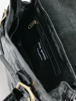 PAUL MARIUS Sacs Porté Épaule|Sacs Porté Main|Colette S Alligator - Noir De Jais