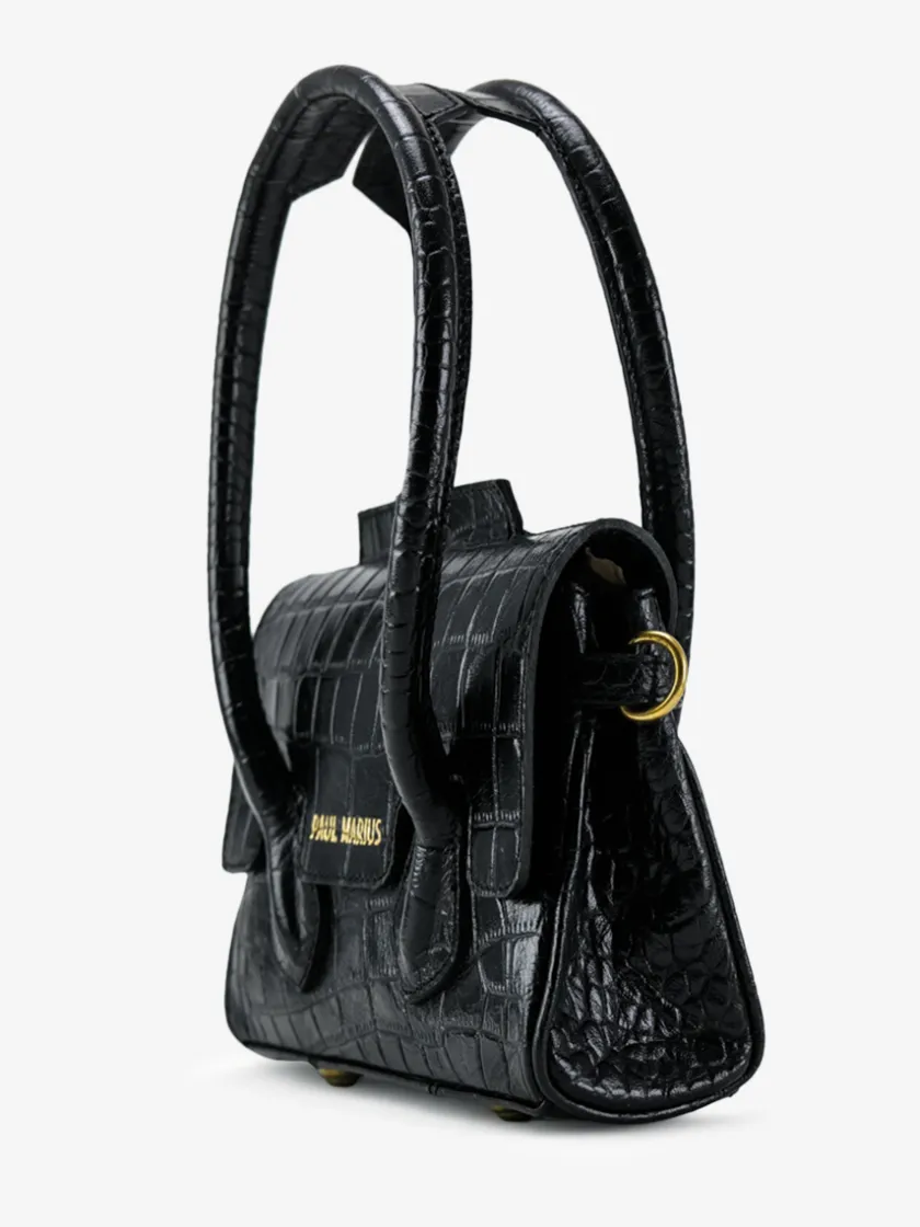 PAUL MARIUS Sacs Porté Travers|Sacs Porté Main|Colette XS Alligator - Noir De Jais