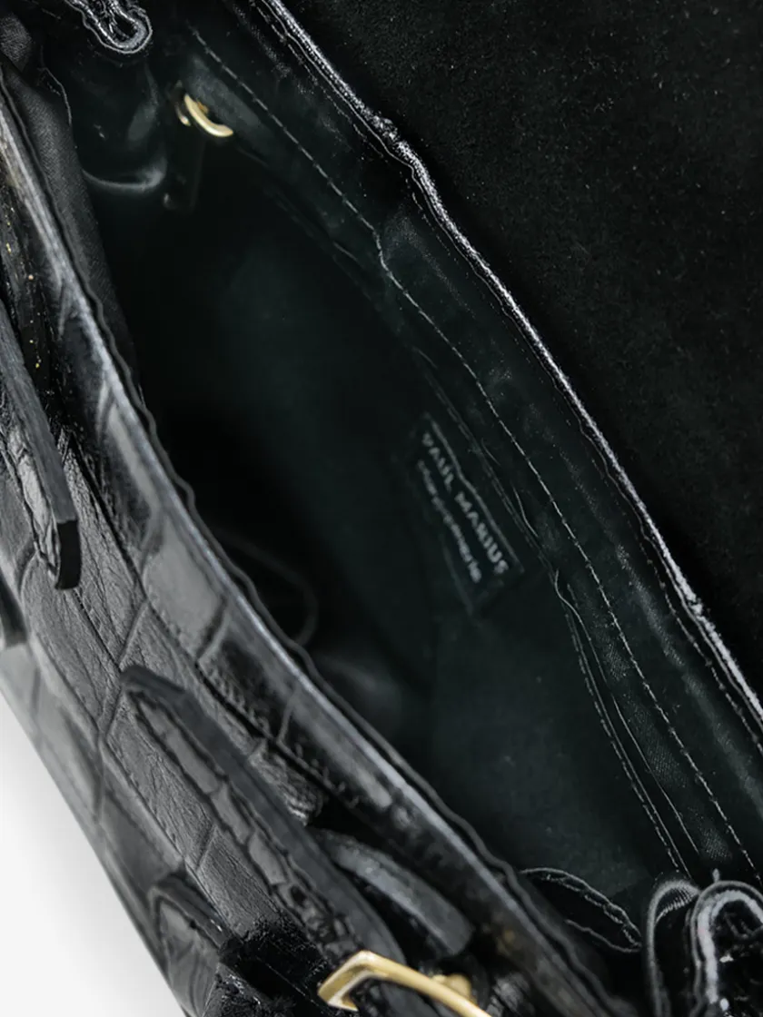 PAUL MARIUS Sacs Porté Travers|Sacs Porté Main|Colette XS Alligator - Noir De Jais