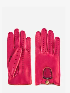 PAUL MARIUS Gants Et Mitaines|Gants Pilote Femme - Fuchsia / Naturel