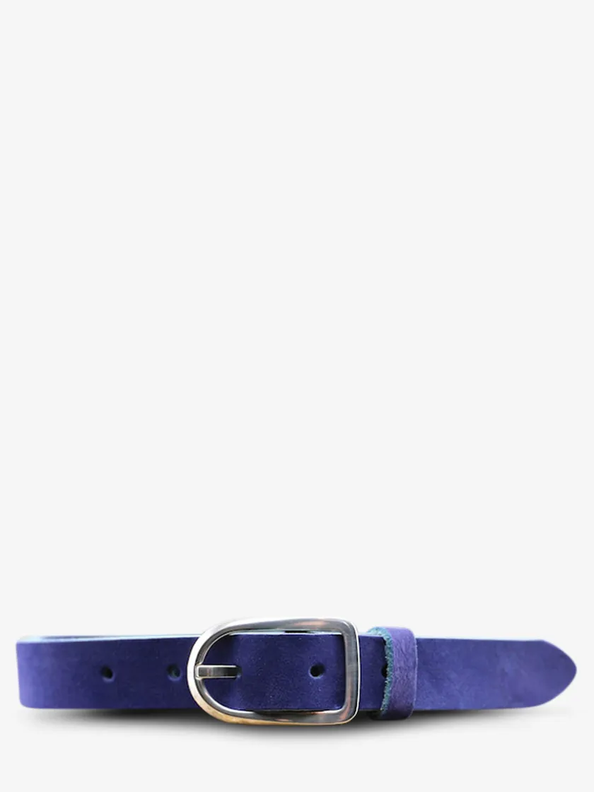 PAUL MARIUS Ceintures|Ceintures|LaCeinture Magnifique Nubuck - 25mm - Bleu Électrique