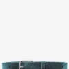 PAUL MARIUS Ceintures|Ceintures|LaCeinture Magnifique Nubuck - 30mm - Bleu Piscine