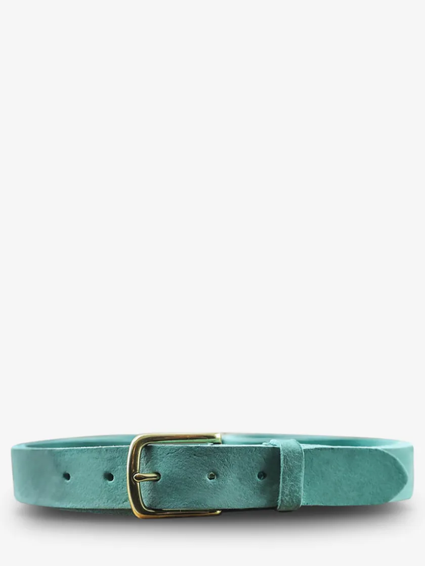 PAUL MARIUS Ceintures|Ceintures|LaCeinture Magnifique Nubuck - 30mm - Turquoise