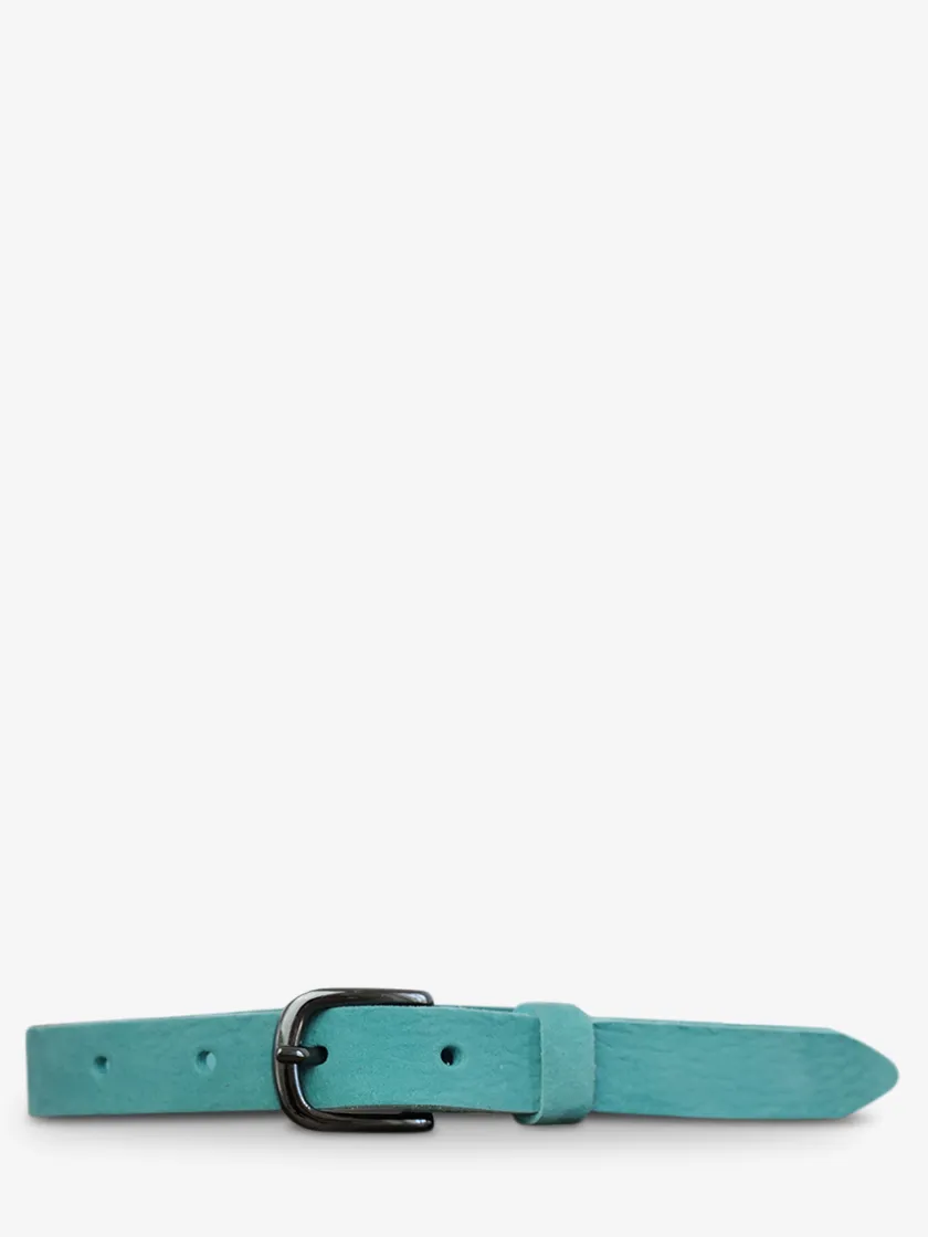 PAUL MARIUS Ceintures|Ceintures|LaCeinture Magnifique Nubuck - 20mm - Turquoise