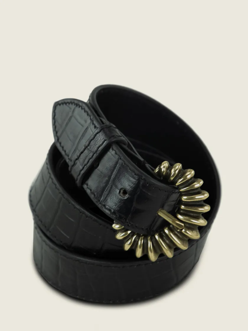 PAUL MARIUS Ceintures|LaCeinture Zélie Héritage - Noir De Jais