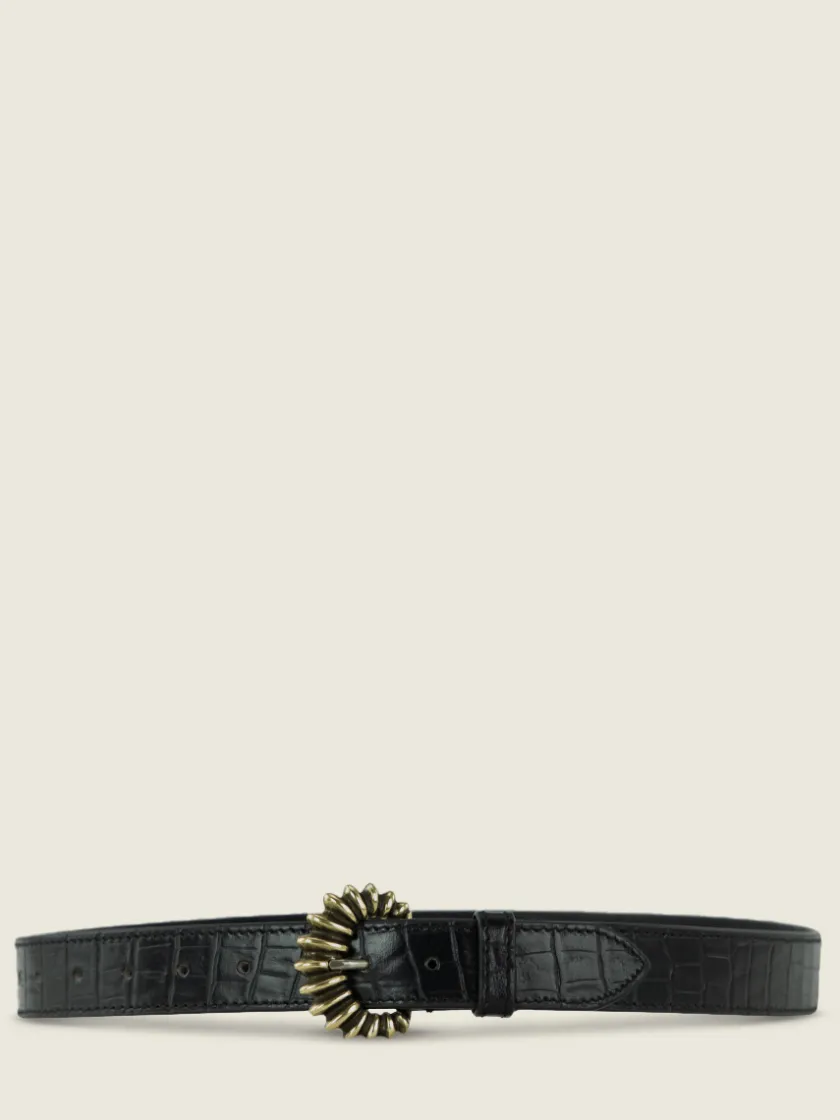 PAUL MARIUS Ceintures|LaCeinture Zélie Héritage - Noir De Jais
