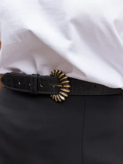 PAUL MARIUS Ceintures|LaCeinture Zélie Héritage - Noir De Jais
