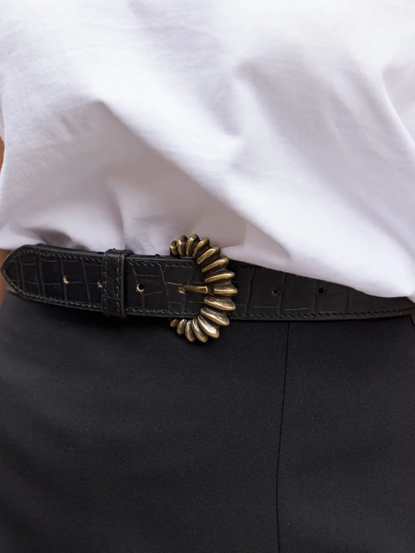 PAUL MARIUS Ceintures|LaCeinture Zélie Héritage - Noir De Jais