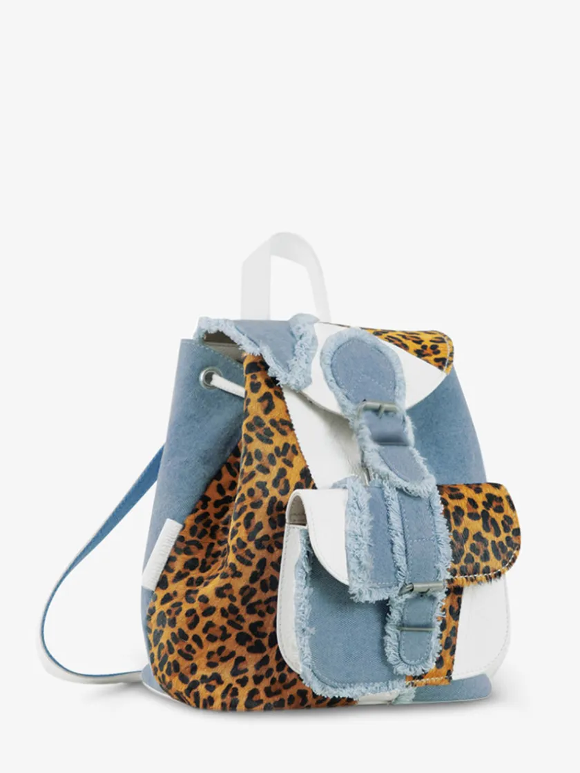 PAUL MARIUS Sacs À Dos|LeBaroudeur Chimère - Denim / Blanc