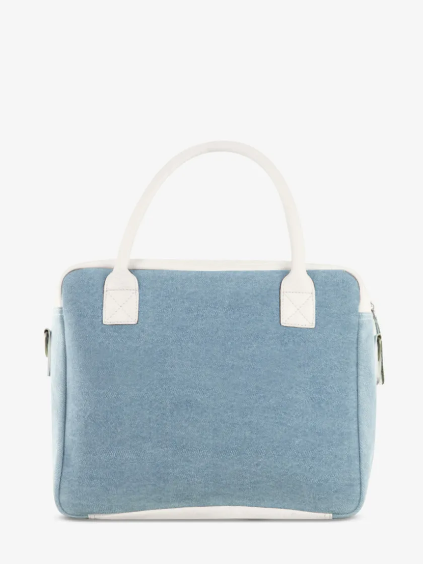 PAUL MARIUS Cartables Et Porte-Documents|Sacs Porté Épaule|LeDandy Chimère - Denim / Blanc