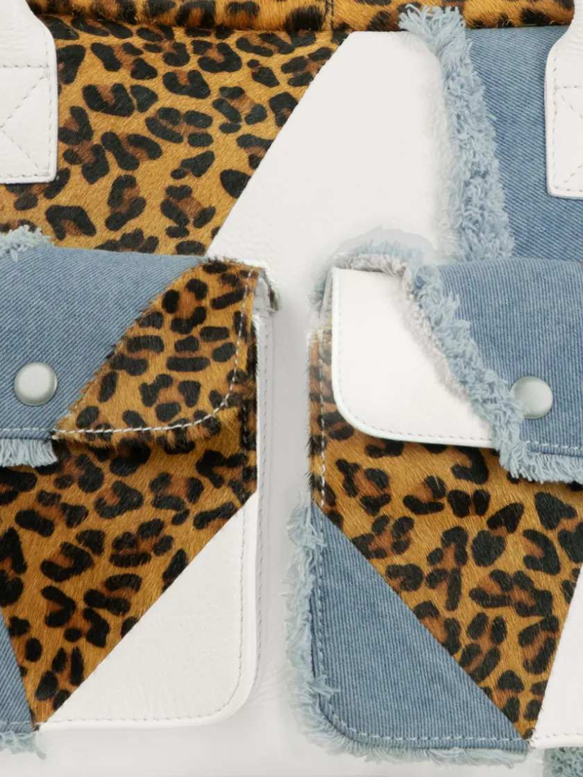 PAUL MARIUS Cartables Et Porte-Documents|Sacs Porté Épaule|LeDandy Chimère - Denim / Blanc