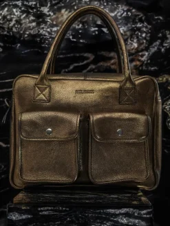 PAUL MARIUS Cartables Et Porte-Documents|Sacs Porté Épaule|LeDandy Granite - Noir / Doré