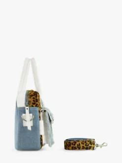 PAUL MARIUS Mini Sacs|Sacs Porté Main|LeDandy S Chimère - Denim / Blanc