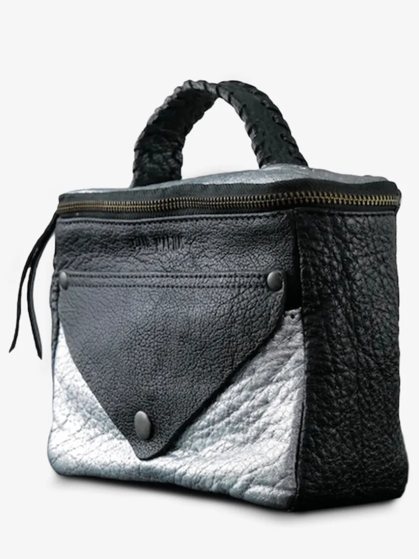 PAUL MARIUS Mini Sacs|Sacs Porté Travers|LeGavroche Réédition - Argenté / Noir