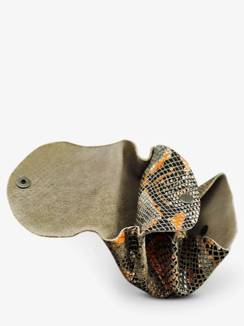 PAUL MARIUS Porte-Monnaie|LeGustave Python - Orange