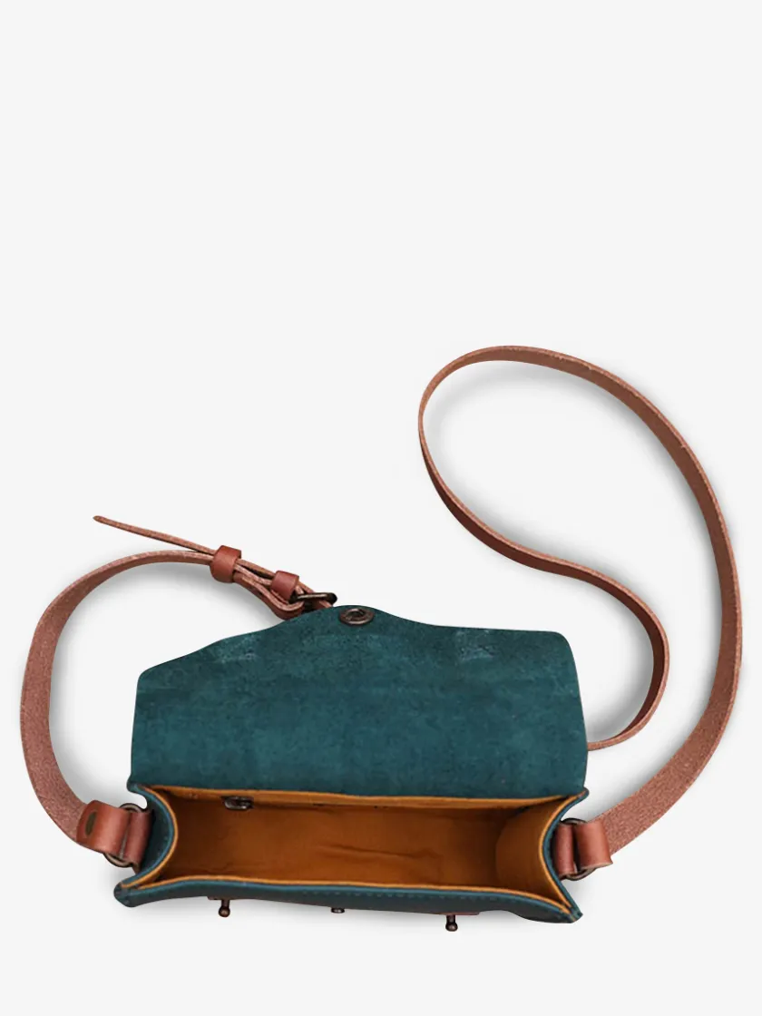 PAUL MARIUS Mini Sacs|Sacs Porté Travers|LeMini Indispensable - Bleu Piscine