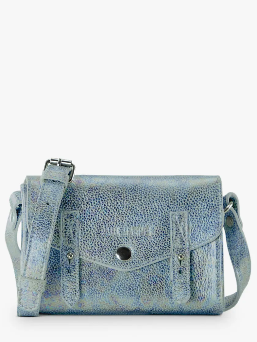 PAUL MARIUS Mini Sacs|Sacs Porté Travers|LeMini Indispensable Granite - Blanc / Holographique