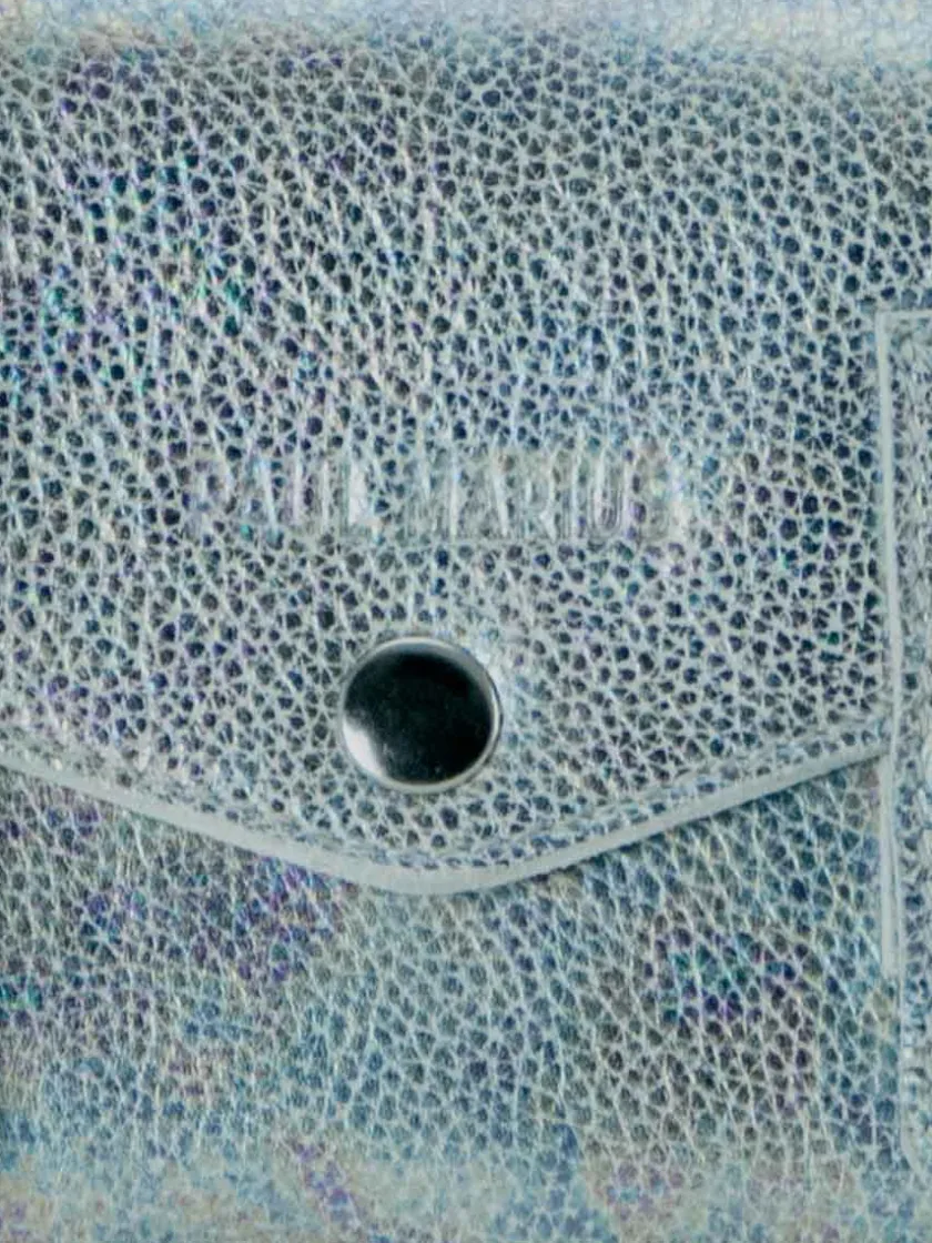 PAUL MARIUS Mini Sacs|Sacs Porté Travers|LeMini Indispensable Granite - Blanc / Holographique