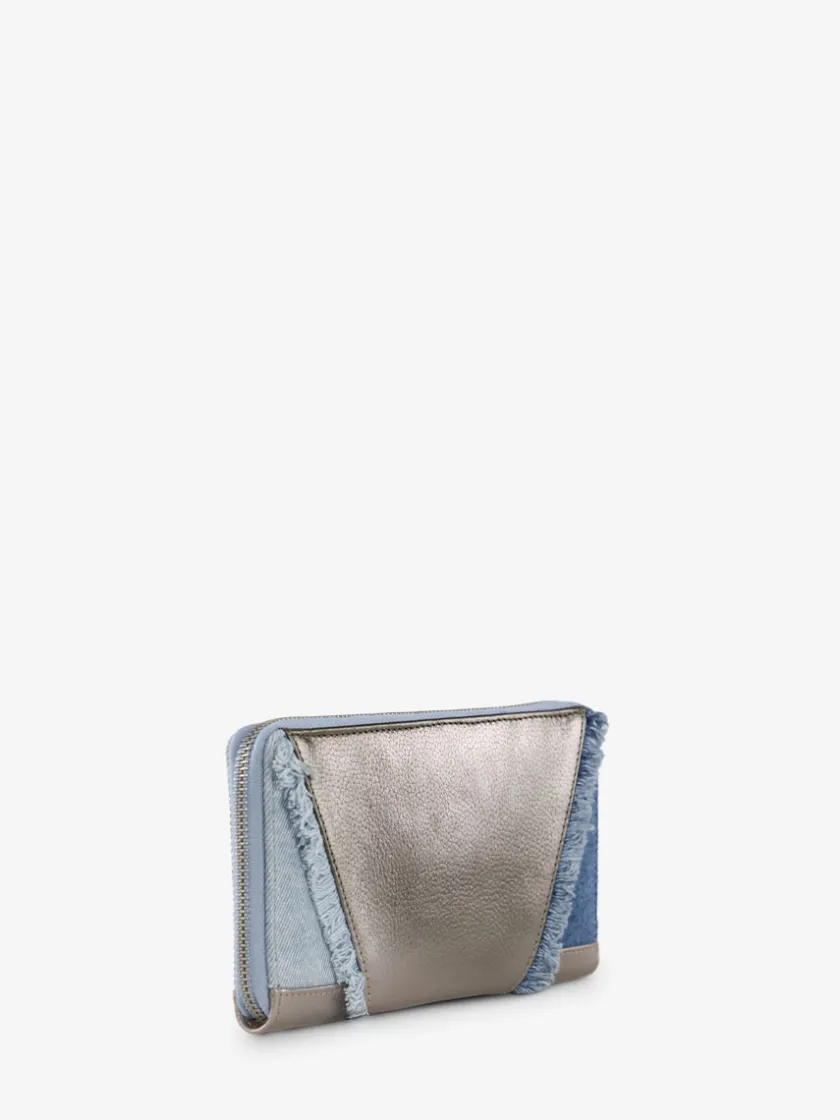 PAUL MARIUS Portefeuilles|LePortefeuille Charlotte - Denim / Acier