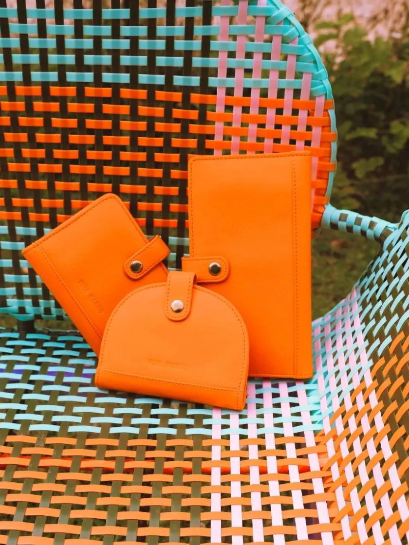 PAUL MARIUS Portefeuilles|LePortefeuille Charlotte N°2 Sorbet - Mangue