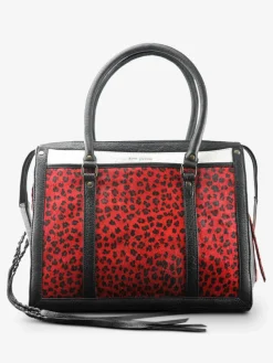 PAUL MARIUS Sacs Porté Épaule|LeRive Droite - M - Léopard - Noir / Rouge