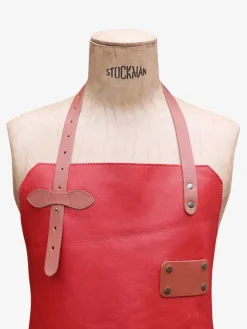 PAUL MARIUS Tabliers|Tabliers|LeTablier En Cuir - Rouge Carmin