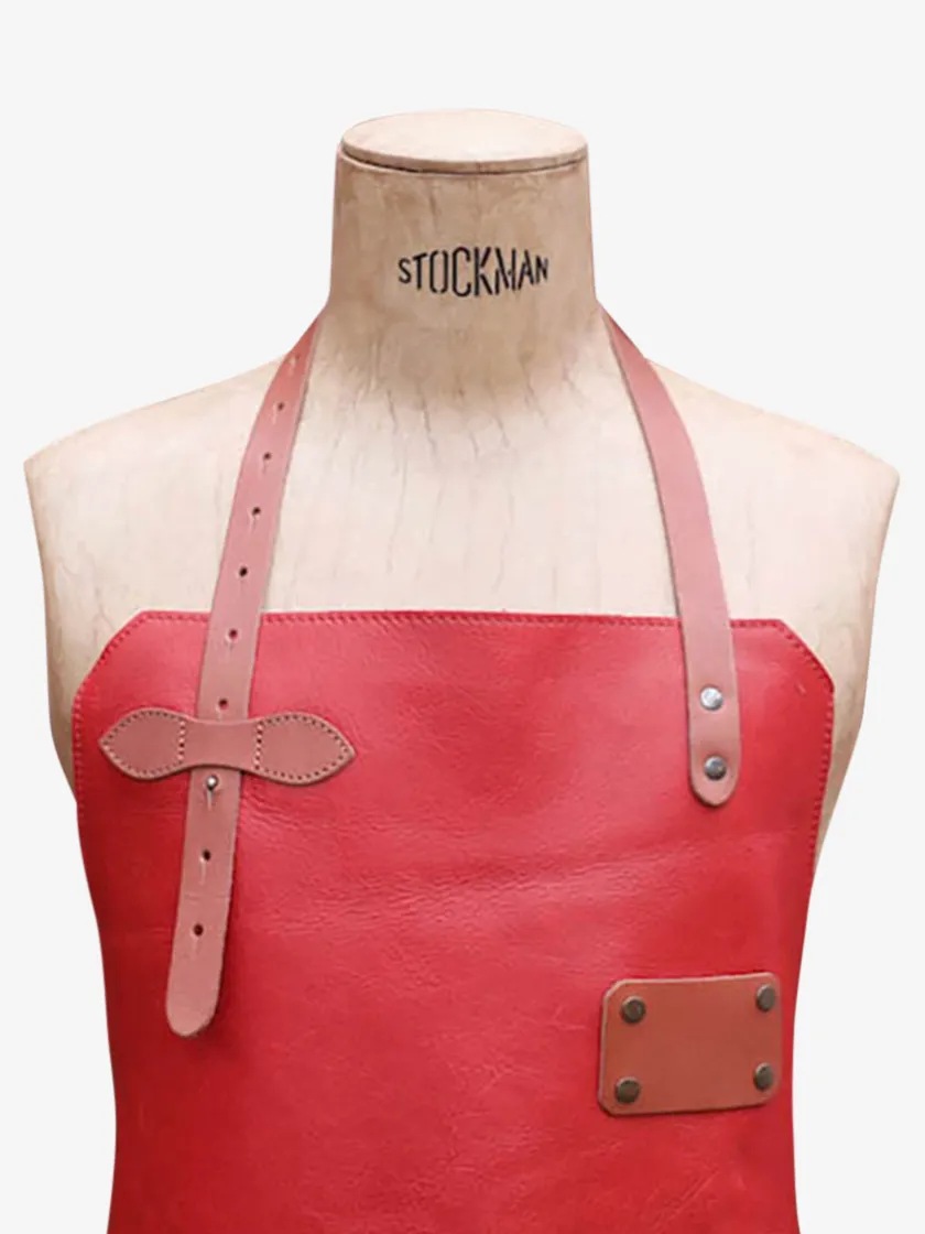 PAUL MARIUS Tabliers|Tabliers|LeTablier En Cuir - Rouge Carmin