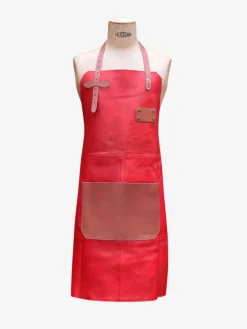 PAUL MARIUS Tabliers|Tabliers|LeTablier En Cuir - Rouge Carmin