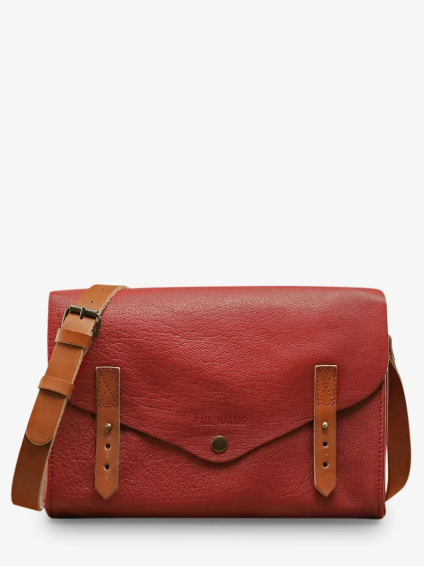 PAUL MARIUS Sacs Porté Travers|Sacs Porté Épaule|L'Indispensable - Rouge Carmin