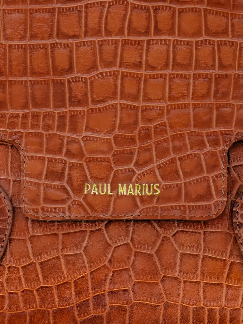 PAUL MARIUS Sacs Porté Épaule|Madeleine Alligator - Ambre