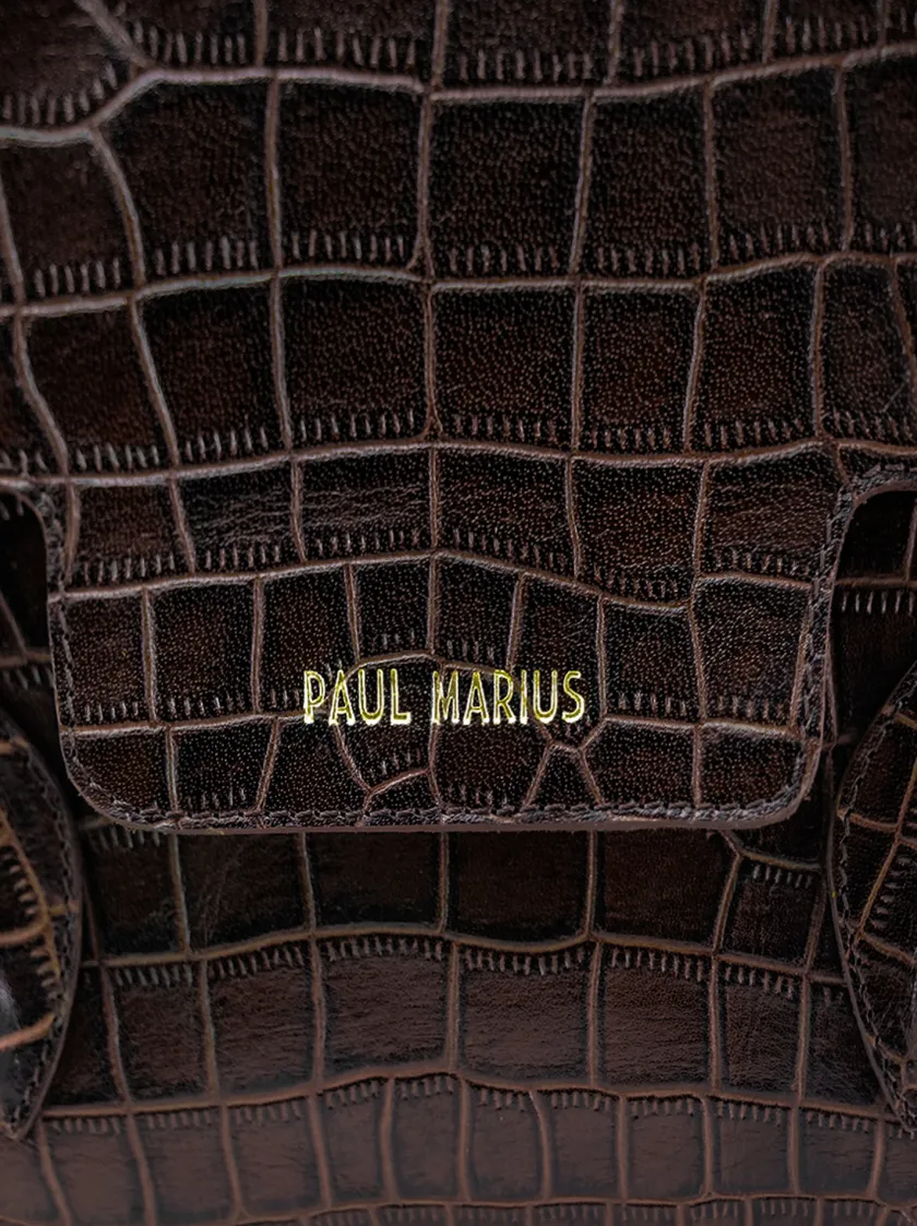 PAUL MARIUS Sacs Porté Épaule|Madeleine Alligator - Œil De Tigre