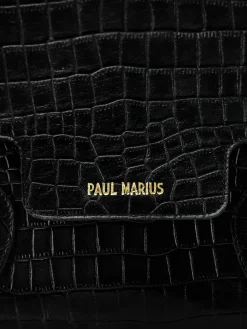 PAUL MARIUS Sacs Porté Épaule|Madeleine Alligator - Noir De Jais