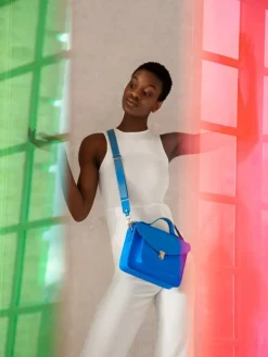 PAUL MARIUS Sacs Porté Main|Mademoiselle George Néon - Bleu