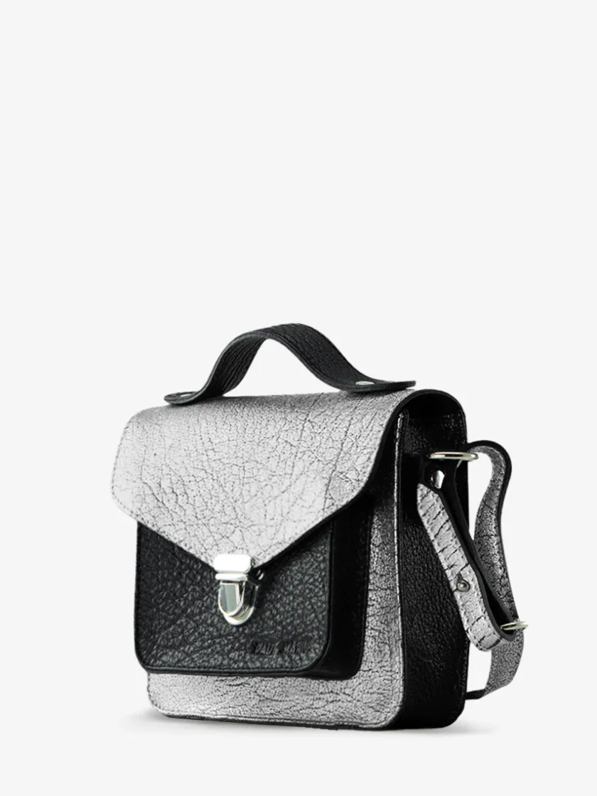 PAUL MARIUS Mini Sacs|Sacs Porté Main|Mademoiselle George XS - Argenté / Noir
