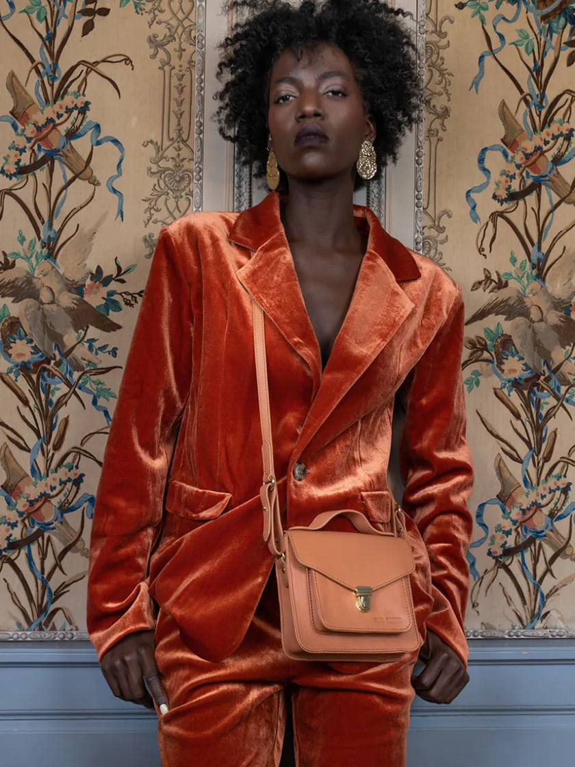 PAUL MARIUS Sacs Porté Main|Mademoiselle George XS Art Déco - Caramel