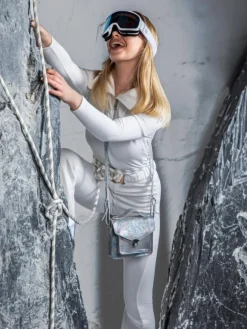 PAUL MARIUS Mini Sacs|Sacs Porté Main|Mademoiselle George XS Granite - Blanc / Holographique