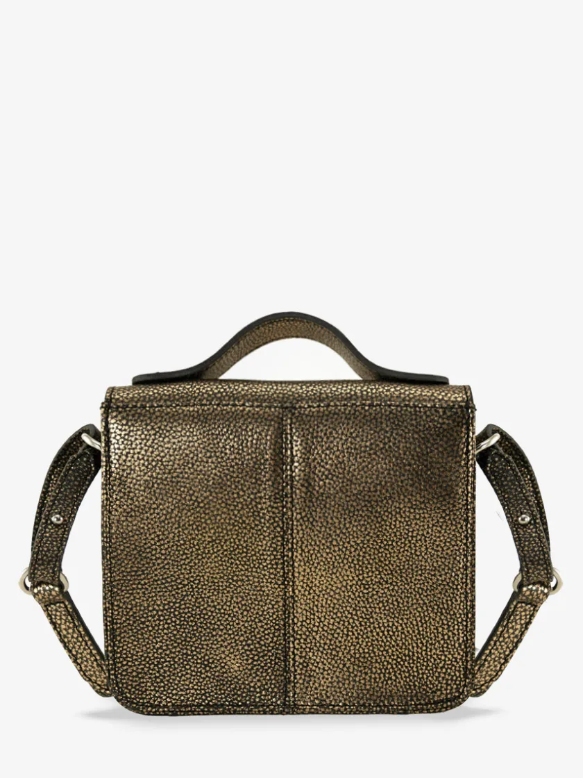 PAUL MARIUS Mini Sacs|Sacs Porté Main|Mademoiselle George XS Granite - Noir / Doré