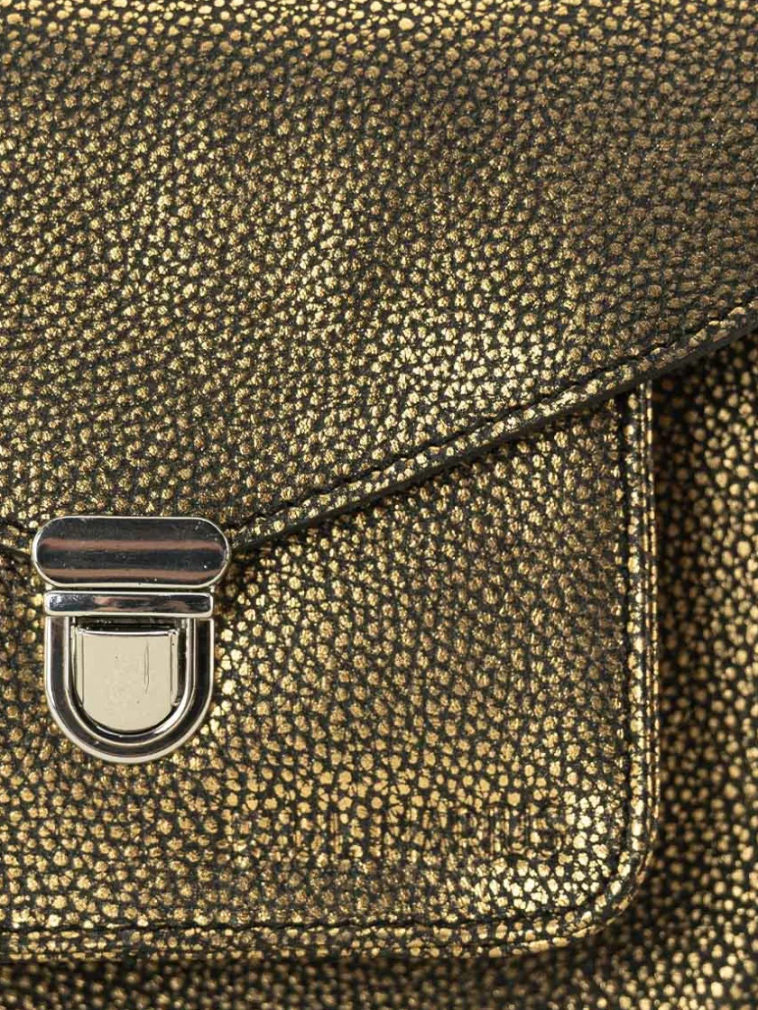 PAUL MARIUS Mini Sacs|Sacs Porté Main|Mademoiselle George XS Granite - Noir / Doré
