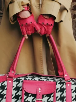PAUL MARIUS Gants Et Mitaines|Mitaine Pilote Femme - Fuchsia / Naturel