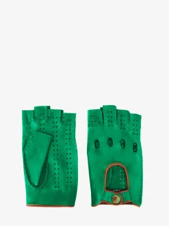 PAUL MARIUS Gants Et Mitaines|Mitaines Pilote Femme - Vert / Naturel