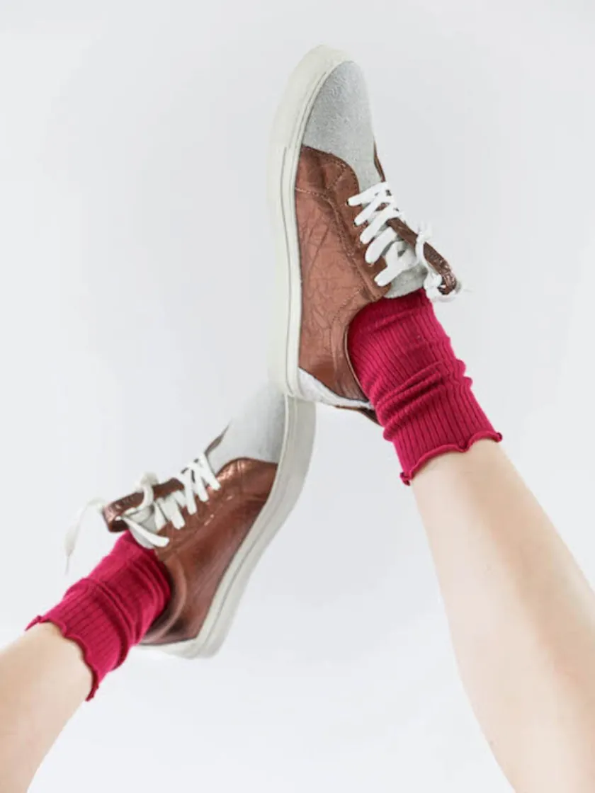 PAUL MARIUS Pm002 - Baskets Basses|PM002 - Cuivré / Blanc