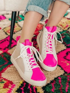 PAUL MARIUS Pm001 - Baskets Montantes|Pm001 - Baskets Montantes|PM001 - Néon Rose
