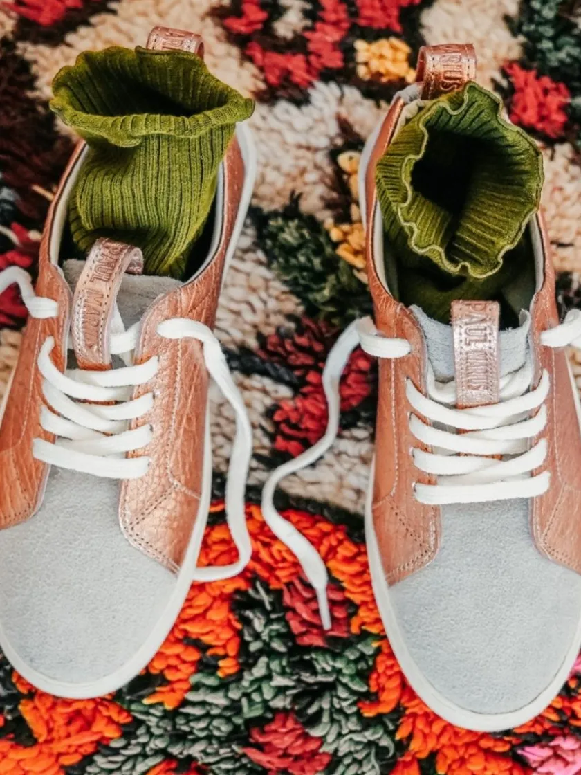PAUL MARIUS Pm002 - Baskets Basses|PM002 - Or Rose / Blanc